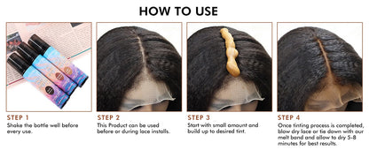 Lace Tint Mousse For Wigs - Long-Lasting, Easy To Apply And NaturaLooking Lace Tint Mousse