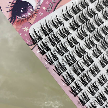 3D DIY Segment False Eyelashes – Glue-Free, Easy Wear, Reusable Cluster Lashes for Natural Korean Look & Eye-Enlarging Daily Mak