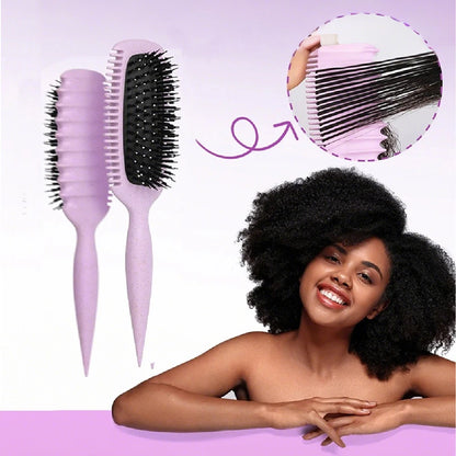 Styling Salon Curly Hair Styling Brush Curl Hair Brush for Combing and Shaping Men's and Women's Curls Reduce Pulling Tools