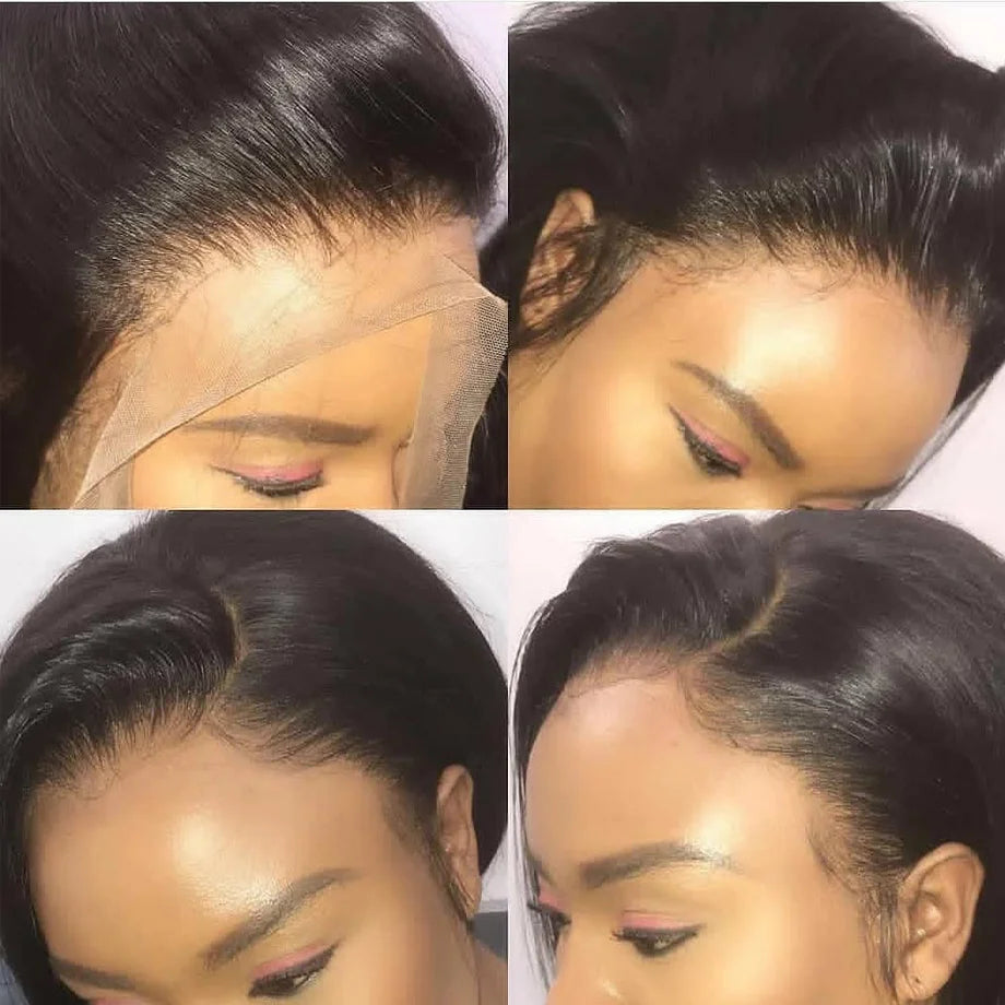 360 Full Lace Wig 13x6 Lace Front Human Hair Wigs For Women 30 34 Inch Brazilian Bone Straight Transparent Lace Frontal Wig 200%