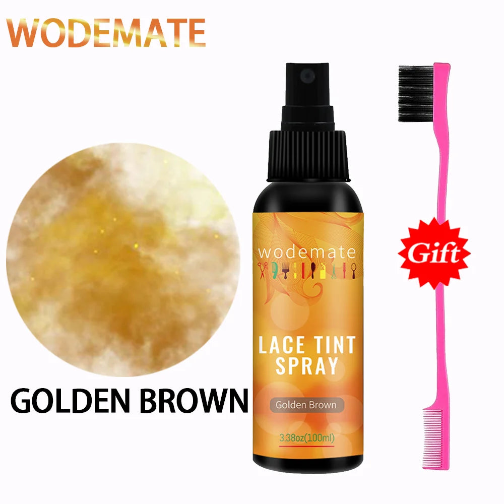 Lace Tint Mousse Easy Tinting Lace Tint Spray For Wigs Quick-Drying and Safe and Convenient Dyed Mousse Foam Sweat Resistant