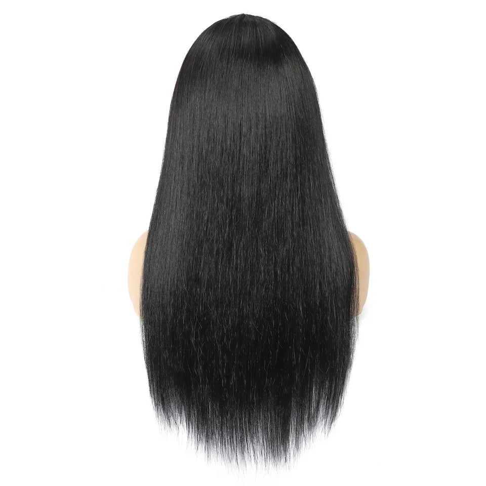 Straight U Part Wigs For Women Human Hair Malaysian Straight Human Hair Wigs 180% Density ISEE HAIR U Shape Wigs Without Glue
