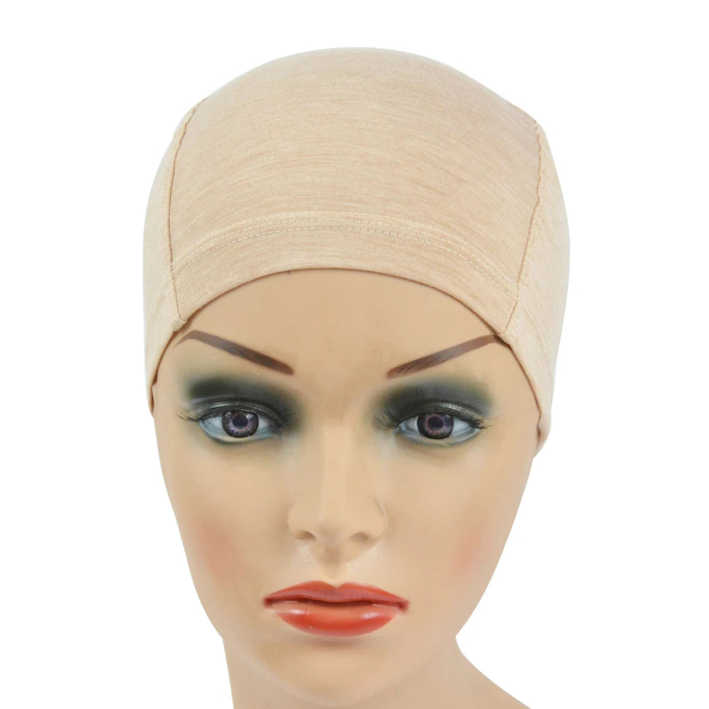 Bamboo Fiber Wig Cap for Women Comfortable and Elastic Wig Cap Wearing under Wigs