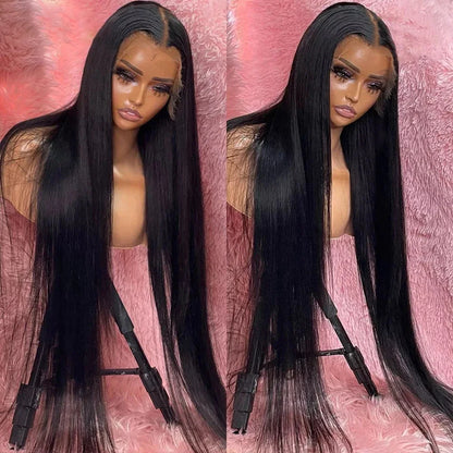 30Inch 13X6 Lace Front Wigs Human Hair Straight HD Lace Front Wigs Human Hair Straight Glueless Wigs Human Hair13X4 Frontal Wigs