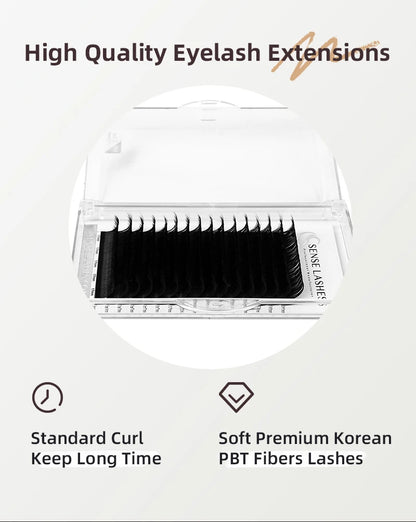 Faux Mink  8-25mm Natural Soft Lashes Bulk Wholesale Individual Lash 0.03MM Premium Mega Volume Eyelash Extensions Makeup