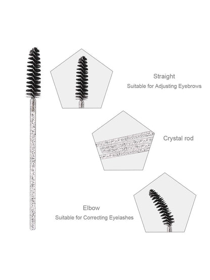 1pc Eyelash Curler With Built-In Comb For Long-Lasting Curled Lashes, Travel & Student Makeup Essential With 10 Silicone Pads, 1