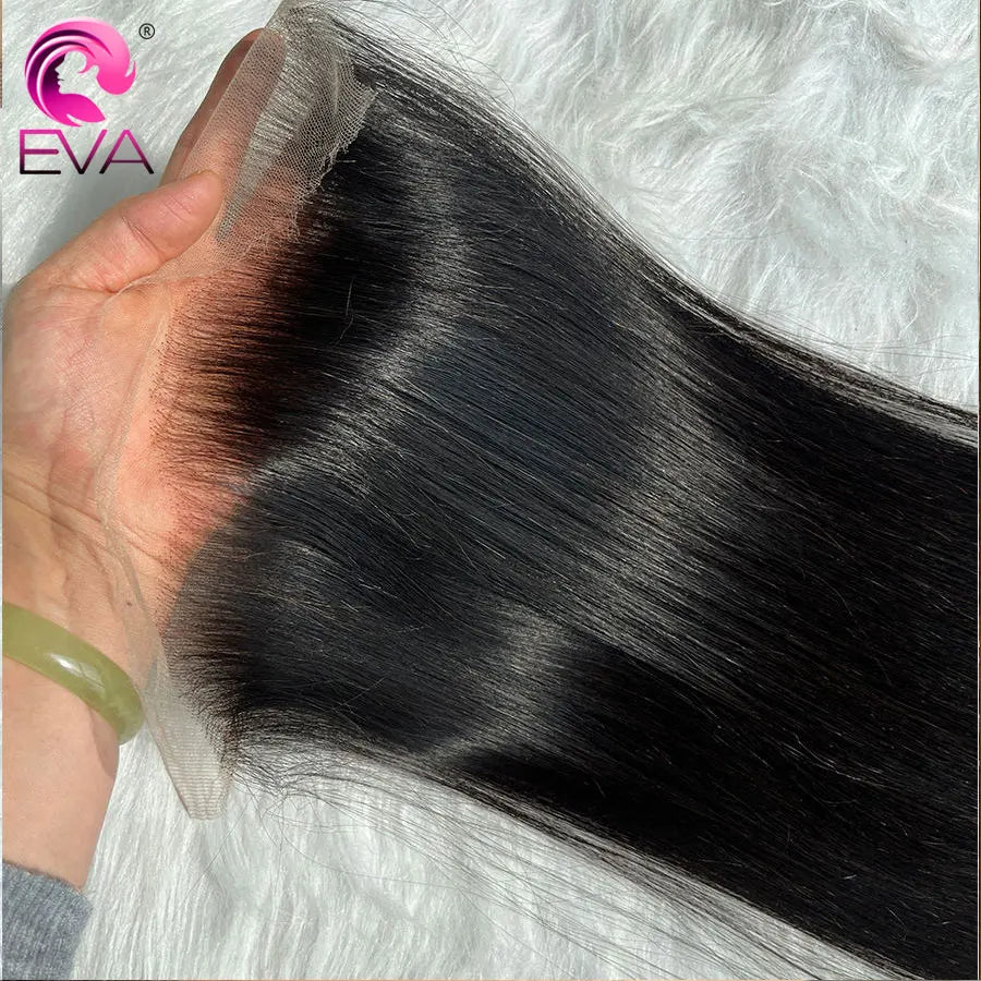13x6 HD Lace Frontal Closure Melt Skin Invisible HD Transparent Lace 5x5 6x6 7x7 HD Closure Only Virgin Human Hair Pre Plucked