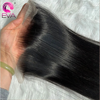 13x6 HD Lace Frontal Closure Melt Skin Invisible HD Transparent Lace 5x5 6x6 7x7 HD Closure Only Virgin Human Hair Pre Plucked
