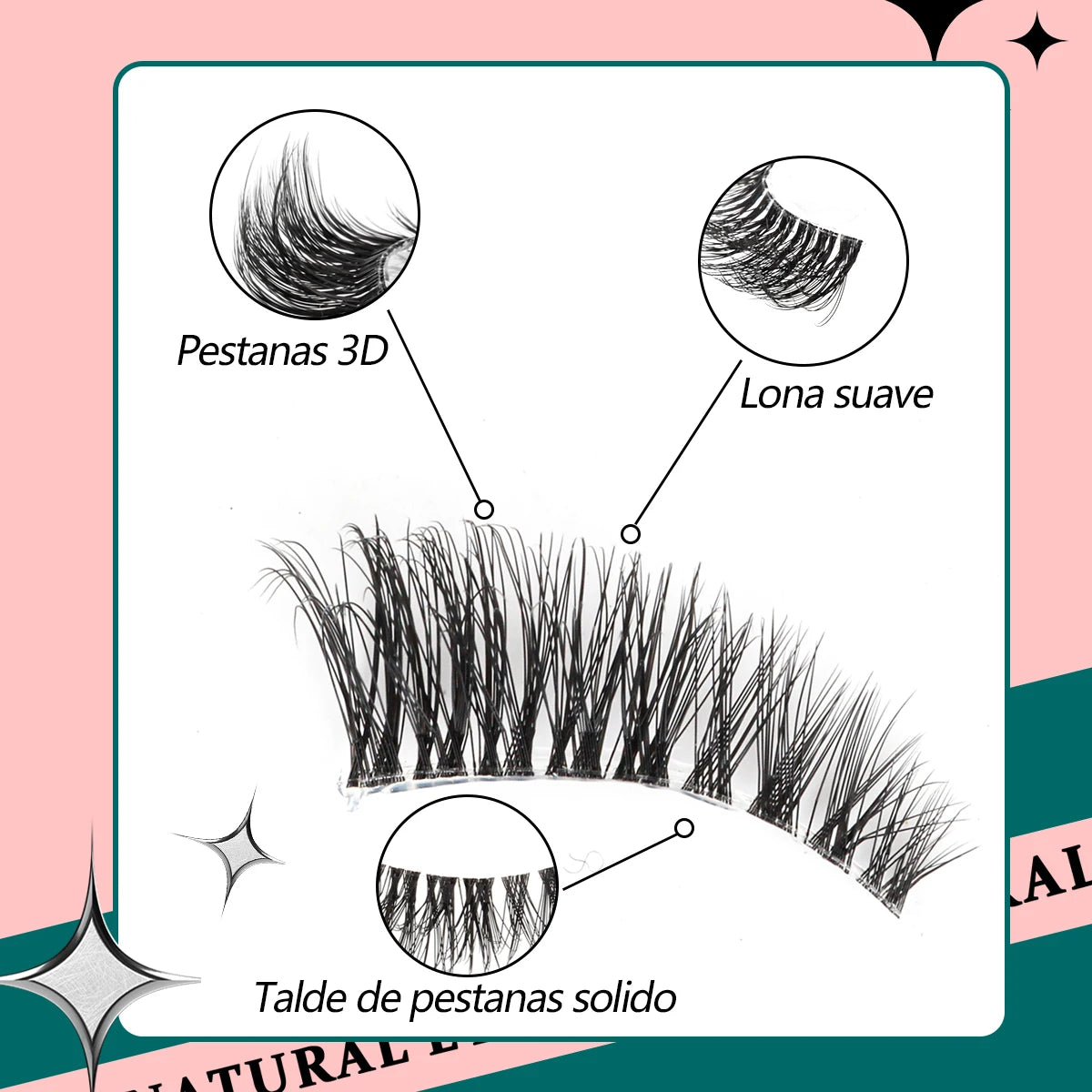 3D Mink Lashes 3/10 Pairs Cat Eye Half Lashes Natural Long False Eyelashes Strip Makeup Soft Fake Eyelash Extension Make Up Tool