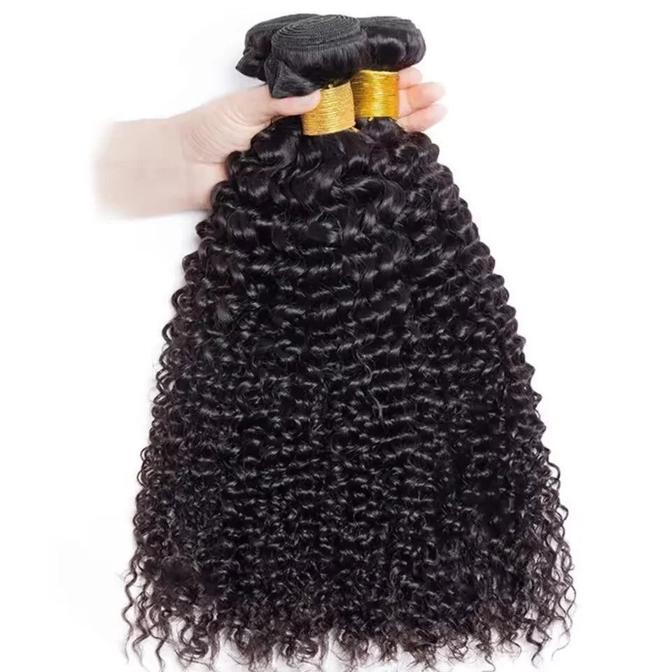 Brazilian Hair Weave Bundles 8-22 Inch Kinky Curly Wave Bundles Human Hair Wig 100% Human Hair Wig 180 Density For Black Women