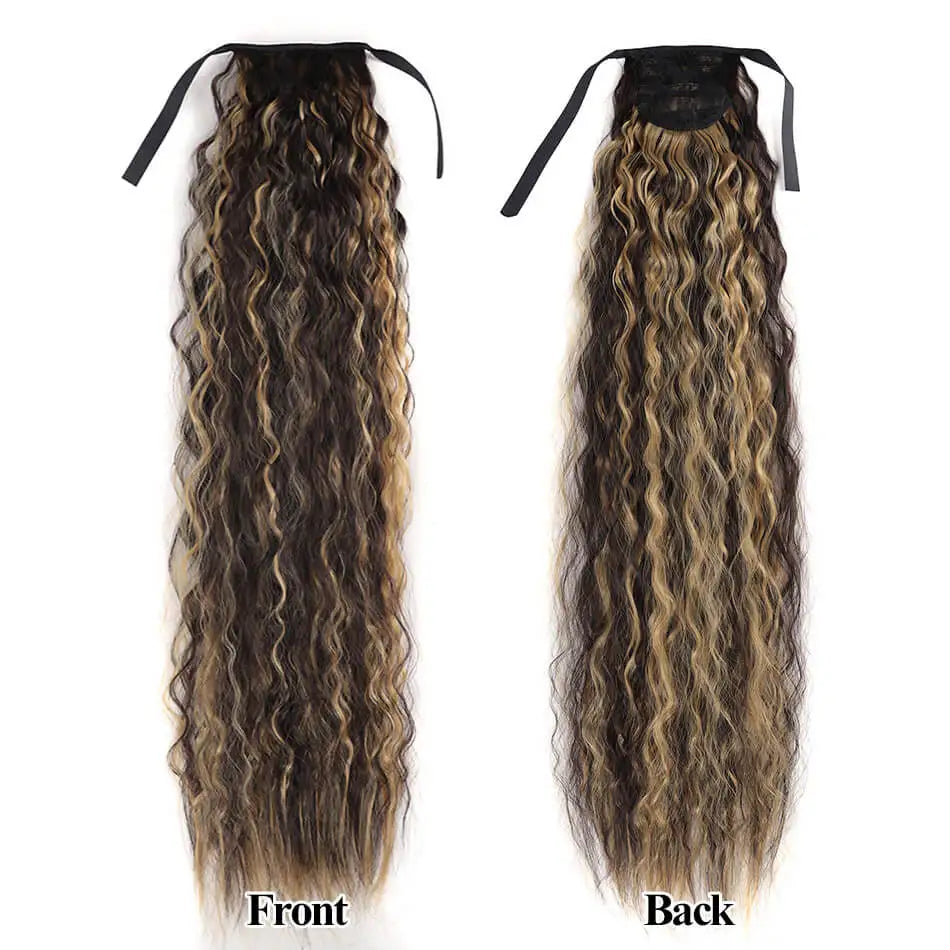 Long Curly Ponytail Extensions Synthetic Horse tails Curly False Tail For Women 32Inch Hairpiece Ponytail Hair Extensions