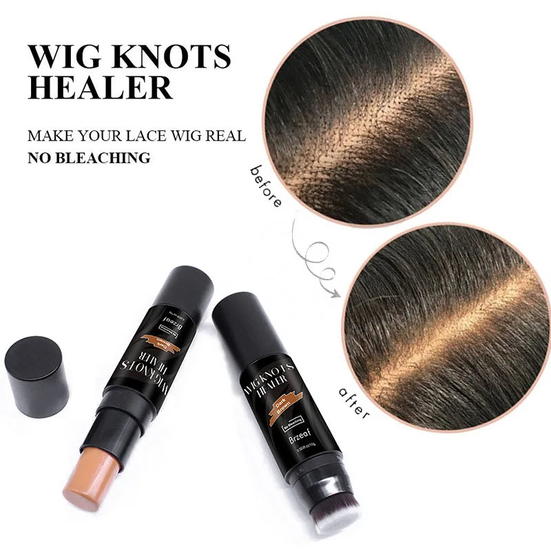 Nunify 10G Lace Tint Stick Swiss Lace Dyeing Stick With Soft Dyeing Brushes Light Brown Skin Color Frontal Lace Tint Mousse