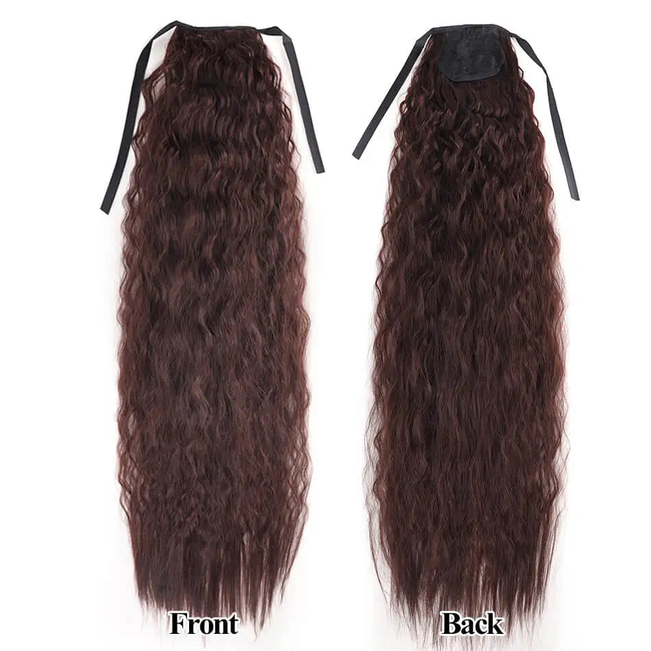 Long Curly Ponytail Extensions Synthetic Horse tails Curly False Tail For Women 32Inch Hairpiece Ponytail Hair Extensions
