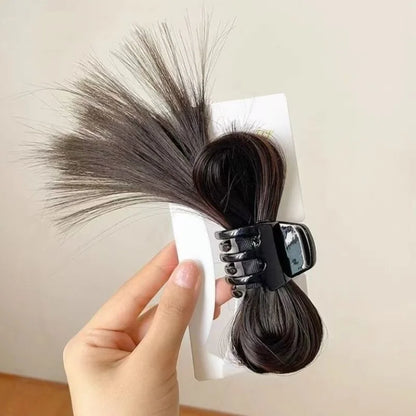 Elegant Feather Shaped Wig Hair Clip for Woemn Sweet Y2k Ponytail Clip Fashion Girl Wig Hair Clip