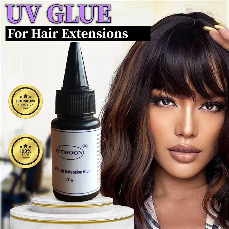 20g UV GLUE for Hair Extension Wig Adhesive Bonding Lasting No Irritant Waterproof oil proof Professional Barbershop accessories