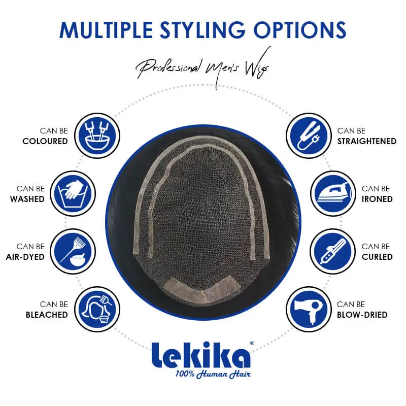 Male Hair Fine Welded Mono Base Wigs for Men Replacement Systems Natural Human Hair Toupee Men Breathable Male Wig Free Shipping