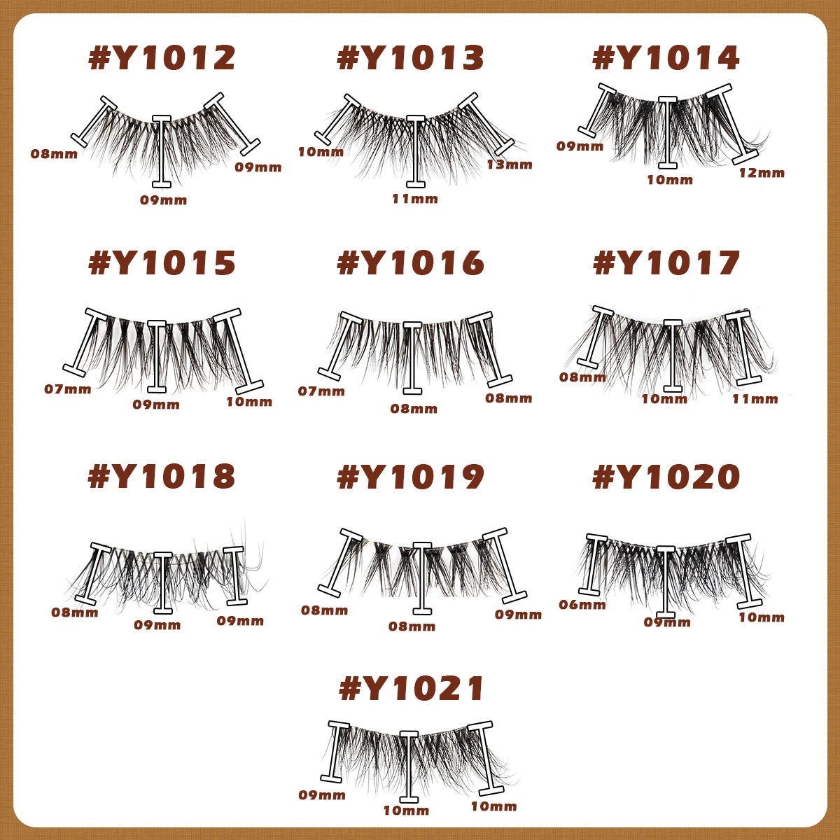 Cat Eye Lash 3/5/10 Pairs Half Lashes Natural Long False Eyelashes Wispy 3D Mink Lashes Volume Faux Cilios Extension Makeup Tool