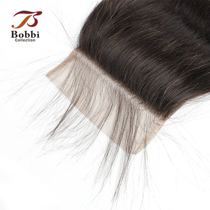 1pc 100% Human Hair Lace Frontal Closure 5x5 4x4 2x6 13x4 13x6 Lace Closure Free Part Pre-Plucked Transparent Lace Straight