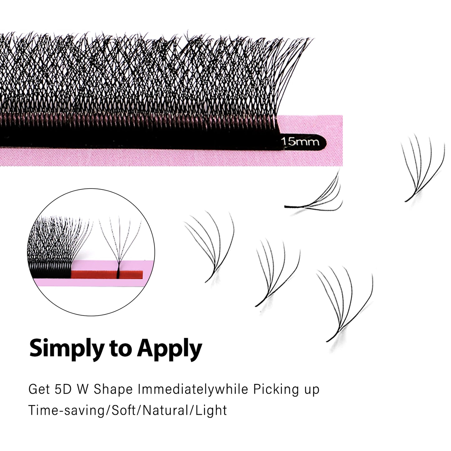 Veyes Inc W Shape Eyelash Extensions Veyelash Automatic Flowering Bloom 3D 4D 5D 6D Premade fans Natural Soft Dense Individual