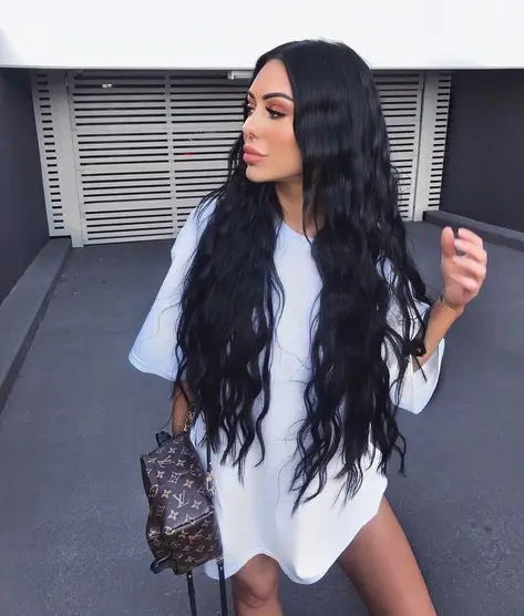 Peruvian Natural Wave Hair Extensions With Closure Human Hair Bundles With Closure 100% Remy Human Hair 4x4 Closure With Bundles