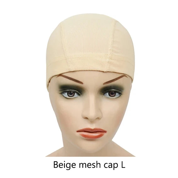 1 Pc Mesh Dome Cap for Making Wigs Easier Sew In Hair Stretchable Weaving Cap Elastic Nylon Breathable Mesh Net hairnet