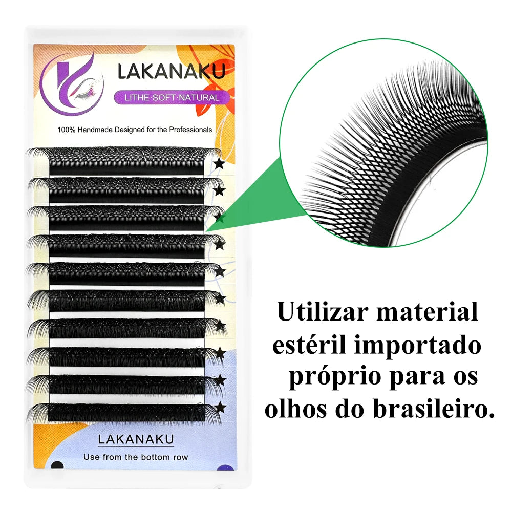 LAKANAKU YY Shape Volume Lashes Y Eyelash Extensions Cilia and Brazilian Volume Cashmere Mink Eyelash Extensions Cilios YY