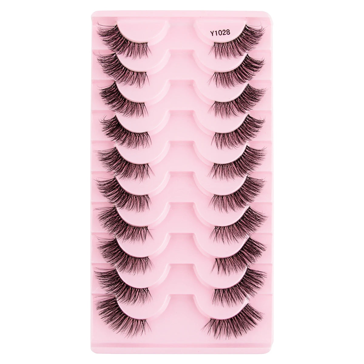 Cat Eye Lash 3/5/10 Pairs Half Lashes Natural Long False Eyelashes Wispy 3D Mink Lashes Volume Faux Cilios Extension Makeup Tool