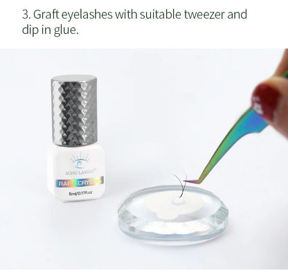 SONG LASHES Euelashes Glue 0.5 -1 Sec Drying For Eyelash Extensions  5ml transparent Clear Glue  False lash glue tools