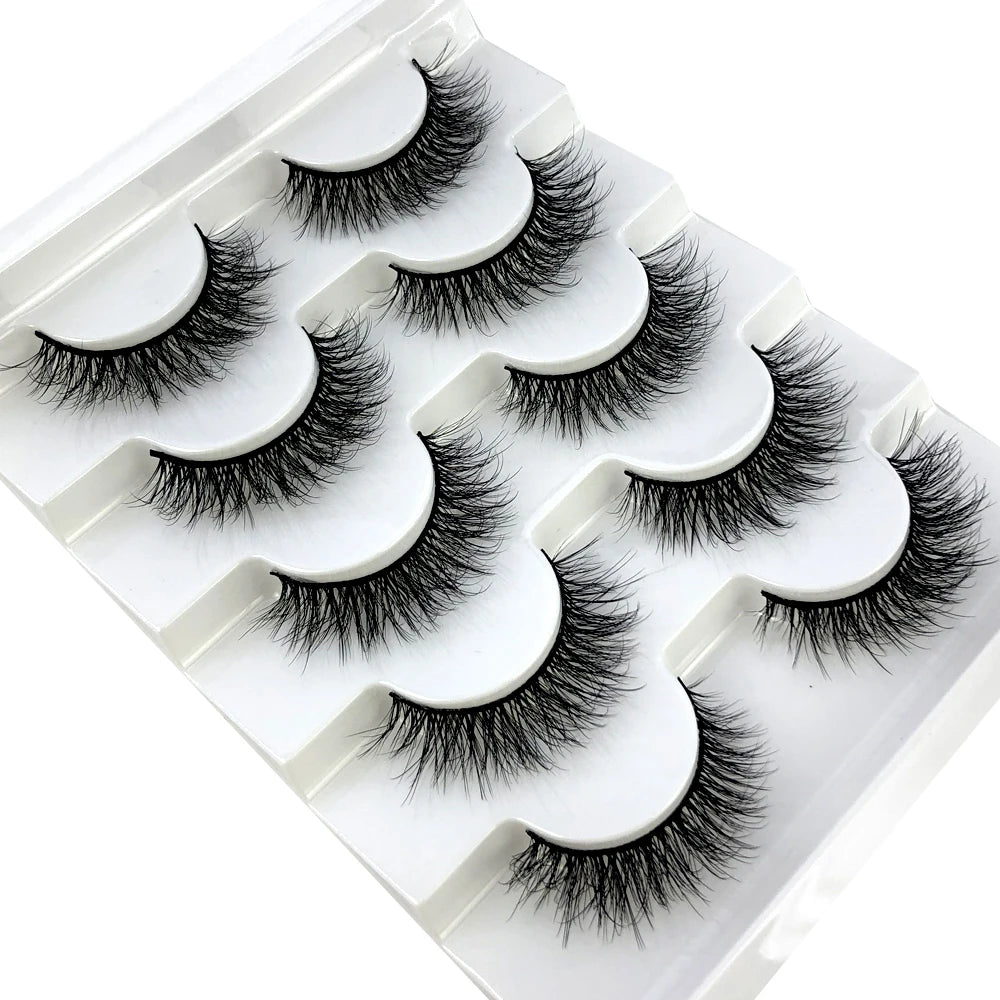 Faux Mink Eyelashes Natural 3D Mink Lashes Volume False Eyelashes Dramatic Thick Fake Eyelash Extension Makeup Tool Maquiagem