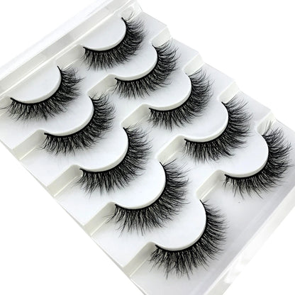 Faux Mink Eyelashes Natural 3D Mink Lashes Volume False Eyelashes Dramatic Thick Fake Eyelash Extension Makeup Tool Maquiagem