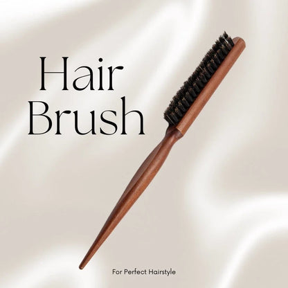 Hair Brush Boar Bristle Wooden Slim Line Comb Hairbrush Professional SalonExtension Hairdressing DIY Styling Tools Scalp Massage