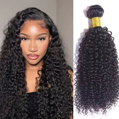 Brazilian Hair Weave Bundles 8-22 Inch Kinky Curly Wave Bundles Human Hair Wig 100% Human Hair Wig 180 Density For Black Women