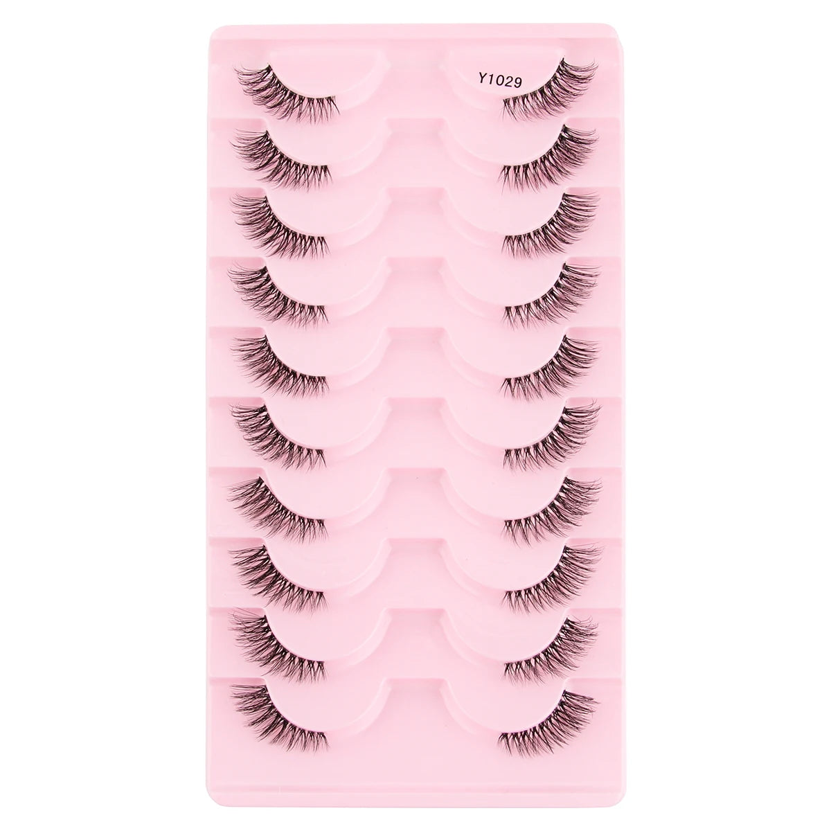 Cat Eye Lash 3/5/10 Pairs Half Lashes Natural Long False Eyelashes Wispy 3D Mink Lashes Volume Faux Cilios Extension Makeup Tool