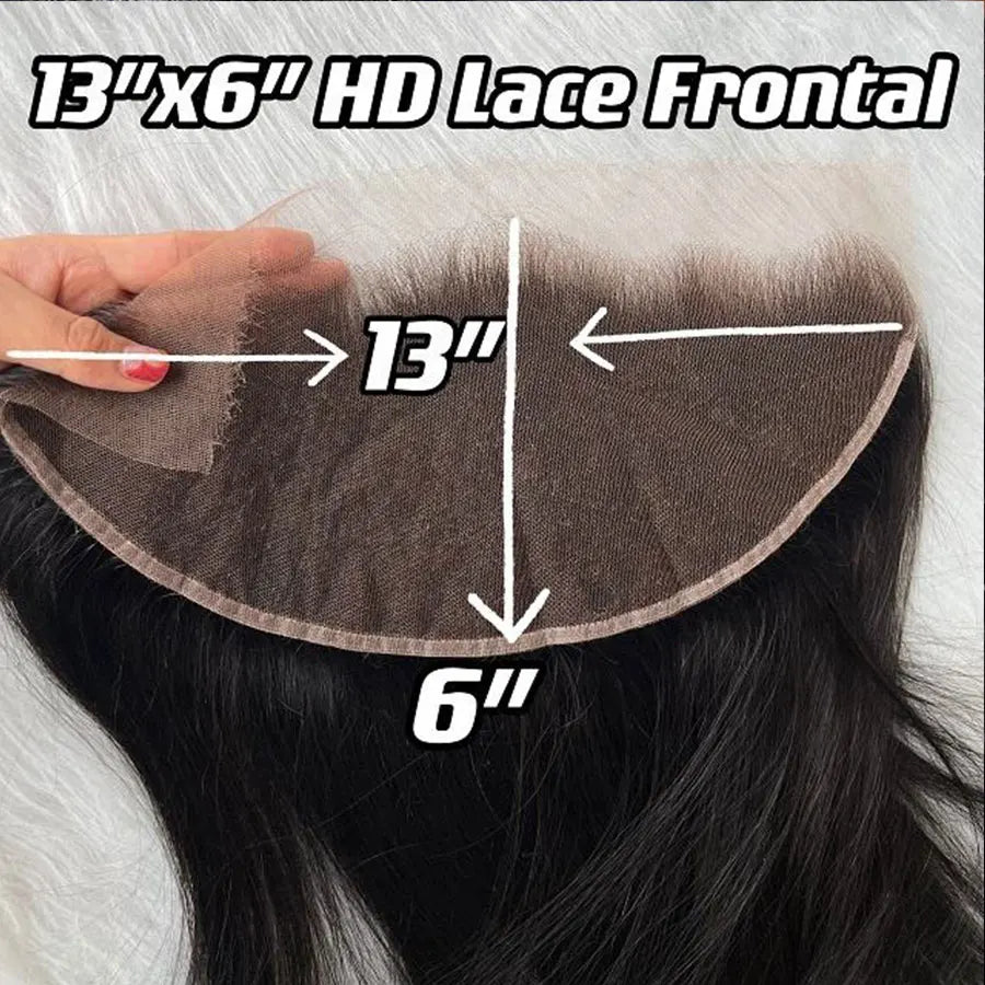 7x7 6x6 5x5 HD Lace Closure Pre Plucked Full 13x4 13x6 HD Lace Frontal Only Small Knots HD Lace Melt Skins Human Hair For Women