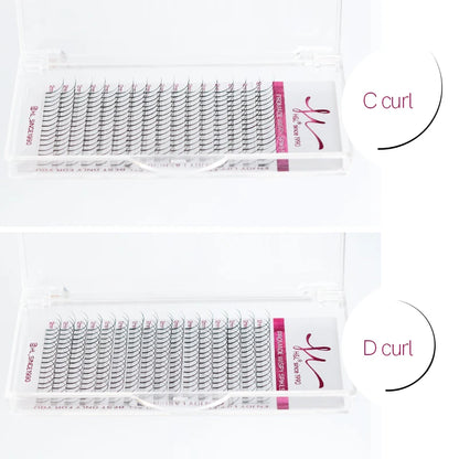 Wispy Fairy Eyelashes Individual Cluster Spikes Lash Wispy Premade Russian Matte Promade Wispy Spikes False Eyelash Extensiones