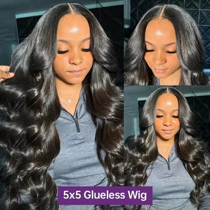 Glueless Wigs Human Hair Ready To wear Pre Cut Pre Plucked 4x4 5x5 Hd Transparent Body Wave Lace Closure Wig Brazilian Wig