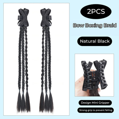 Ponytail Extension Bow Claw Curly Wavy Clip in Hairpiece Ponytail Hair Extensions Long Pony Tail Synthetic for Women Girl Daily