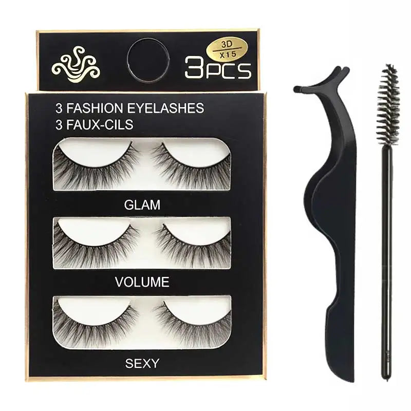 Eyelashes 3d mink lashes natural long make up false eyelashes eyelash brushes makeup eye lashes tweezers 3d lashes maquiagem