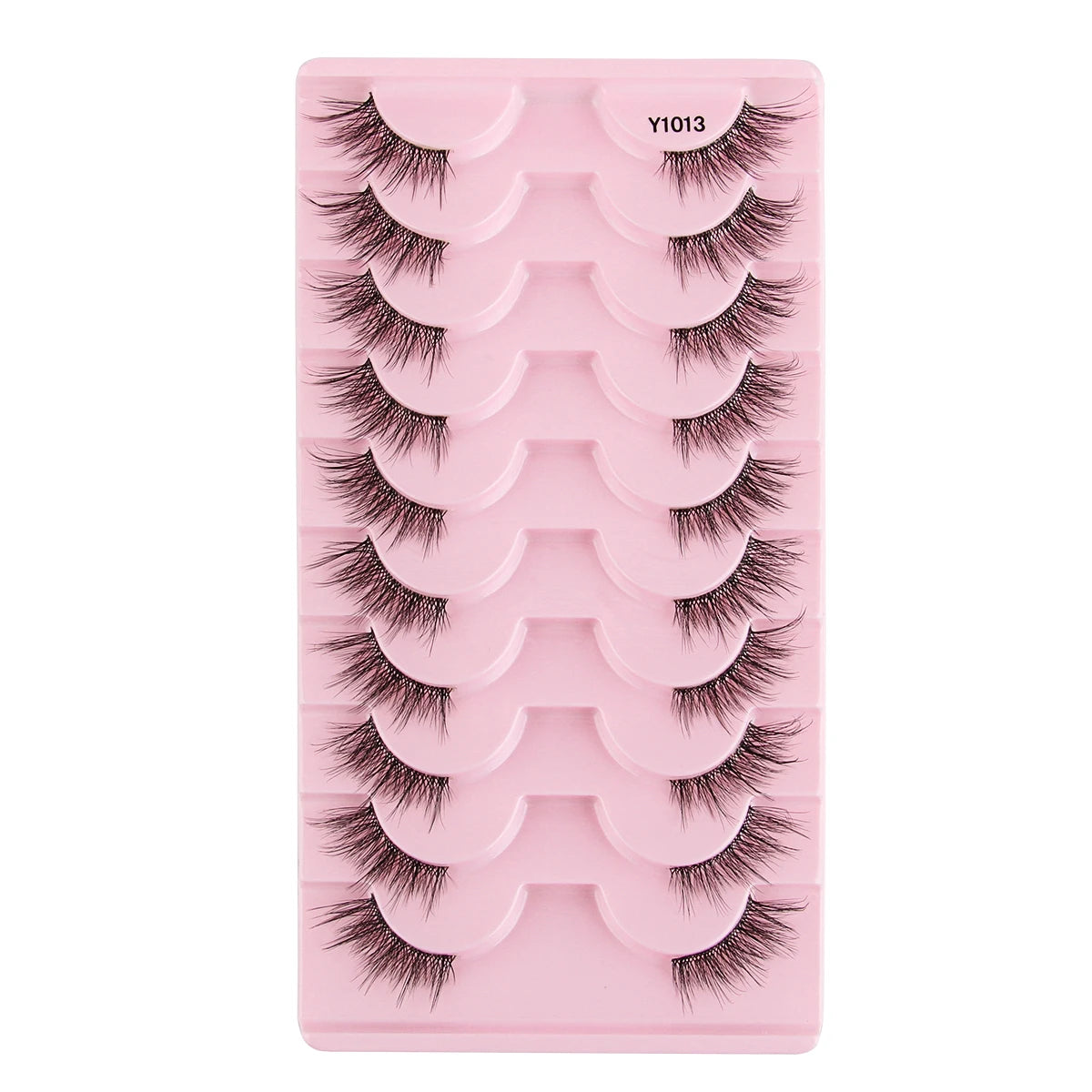 Cat Eye Lash 3/5/10 Pairs Half Lashes Natural Long False Eyelashes Wispy 3D Mink Lashes Volume Faux Cilios Extension Makeup Tool