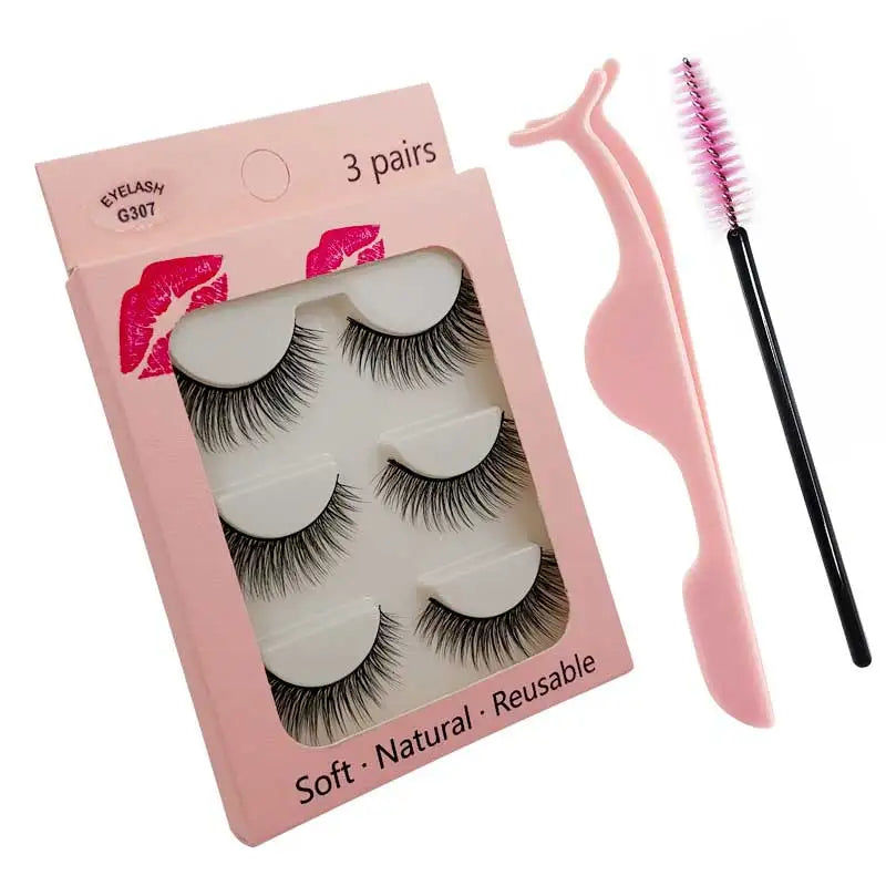 Eyelashes 3d mink lashes natural long make up false eyelashes eyelash brushes makeup eye lashes tweezers 3d lashes maquiagem