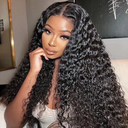 Water Wave V Part Wig Human Hair For Black Women Brazilian V Part Wig Wear With Your Own Scalp V Part Wig Real Human Hair Wig