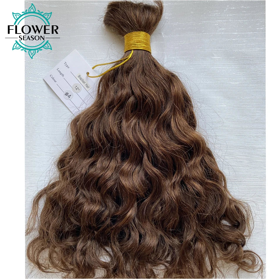 Bulk Hair For Braiding Human Hair Loose Wave Braids Hair Double Drawn Full End Bulk Human Hair Extensions 1/2/3Bundles No Weft