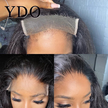 HD Lace 5x5 13x6 HD Lace Frontal Only Melt Skin Straight Hair Pre Plucked invisible 13x4 HD Transparent Lace Front Closure Only