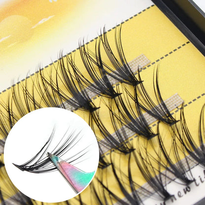 Moonlily Soft Mink Silk 20D/30D/40D Lashes Cluster Eyelash Extension Natural Long 3D Volume Effect Faux Bunche Individual Makeup