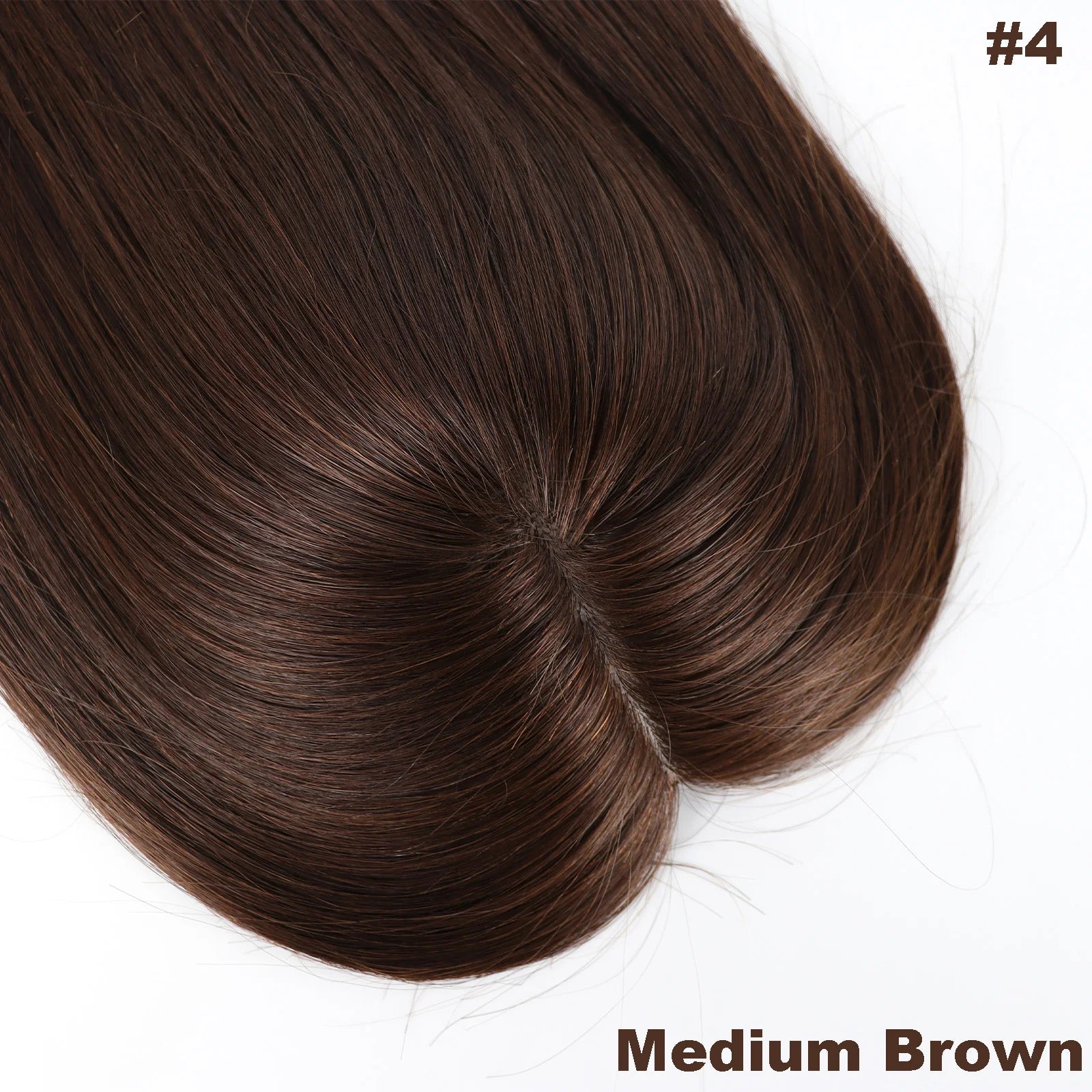 Full Lace Silk Base Wig with PU Front 18" Remy Human Hair Wig for Women Natural Black Silk Top Glueless Wig Natural Scalp