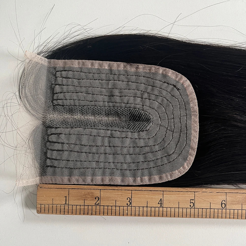 1pc 100% Human Hair Lace Frontal Closure 5x5 4x4 2x6 13x4 13x6 Lace Closure Free Part Pre-Plucked Transparent Lace Straight