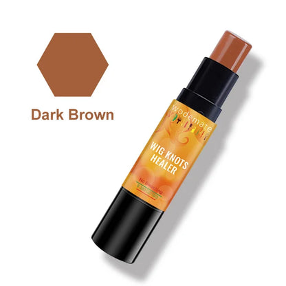 Lace Tint Stick Waterproof Wig Knots Healer With Brush Portable Lace Dyeing Stick Wig Grids Concealer For Frontal Hairline