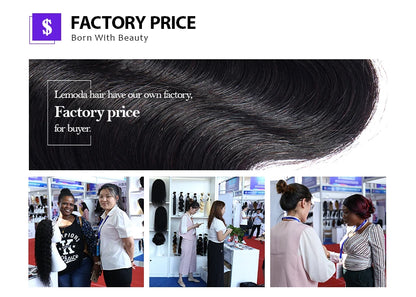 Lemoda HD Transparent Lace Frontal Closure Straight 13x4 13x6 Lace Frontal Only 5x5 6x6 HD Closure Human Hair PrePlucked 14-24in