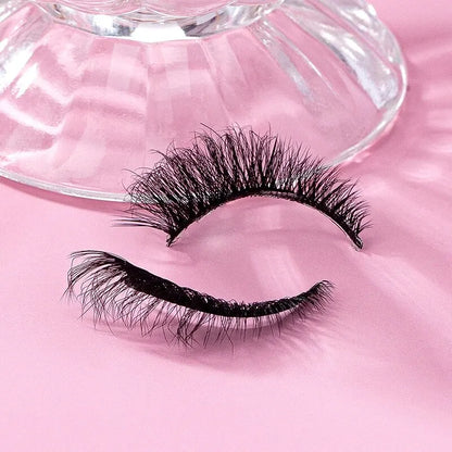 7 Pairs Pack 3D Wispy Cat Eye Fake Lashes Natural Look