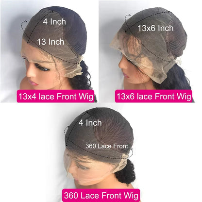 360 Full Lace Frontal Human Hair Wigs For Women Brazilian Body Wave 13x4 13x6 Transparent Lace Front Human Hair Wig Pre Plucked